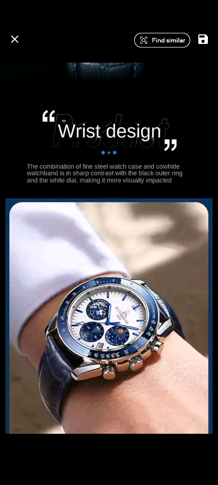 ONTHEEDGE China Panda Quartz Chronograph Watch - photo 3