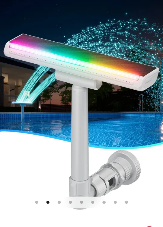 Solar Pool Fountain with LED Light thumbnail