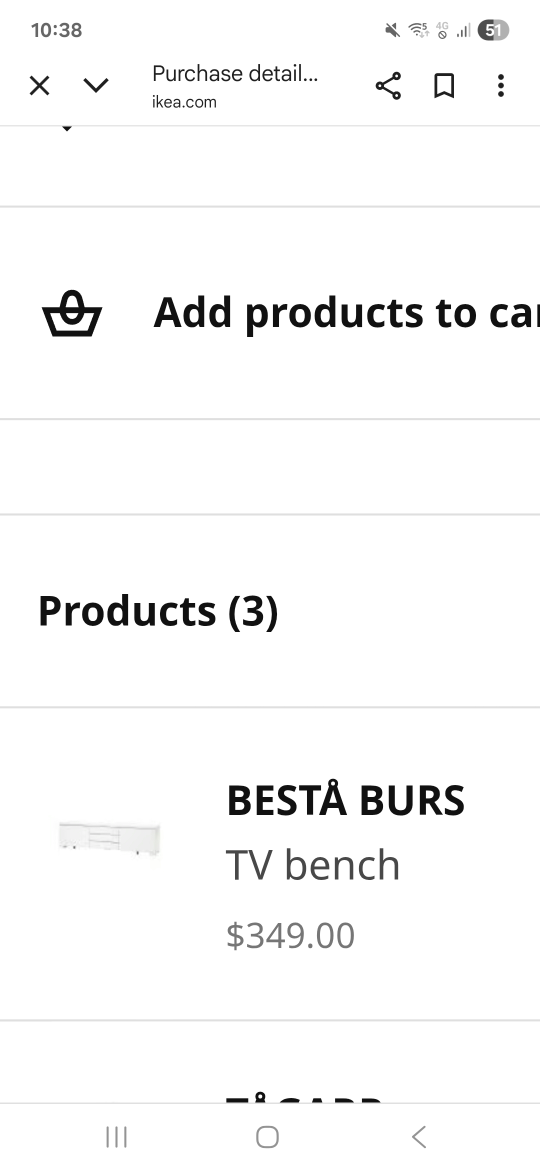 IKEA BESTÅ BURS TV Bench - White - photo 5