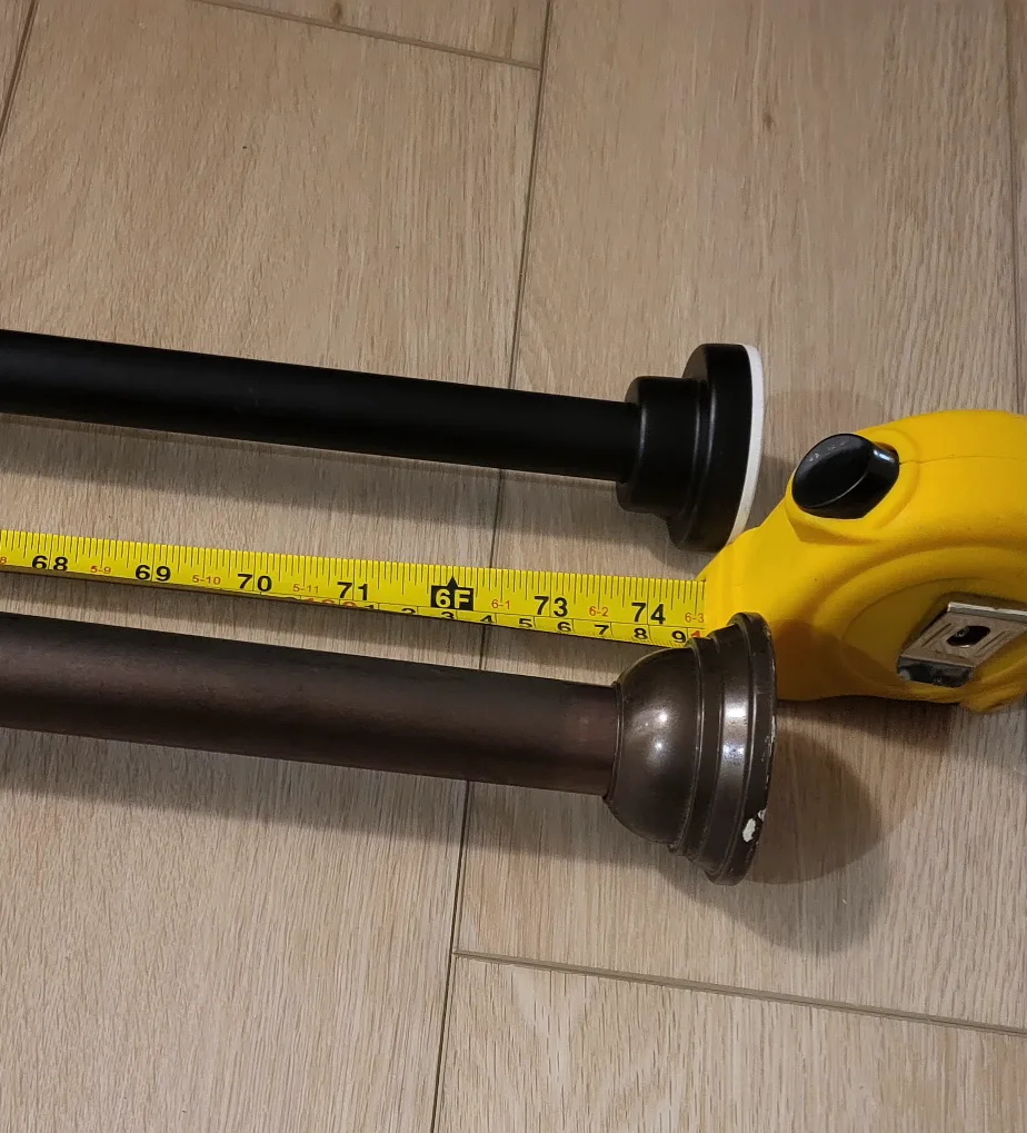 Adjustable Curtain Rods - Black & Bronze image indicator(3)