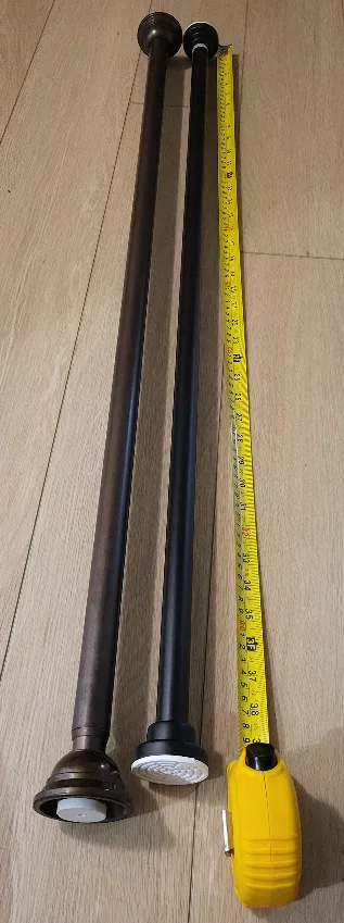 Adjustable Curtain Rods - Black & Bronze image indicator(4)