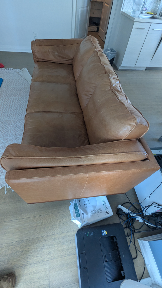 Leather Sofa from Structube, $2500 value - photo 5