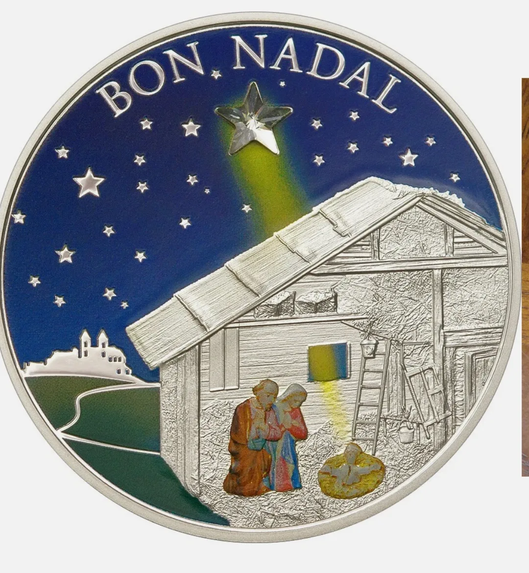 Andorra 2011 Bon Nadal Silver Coin thumbnail