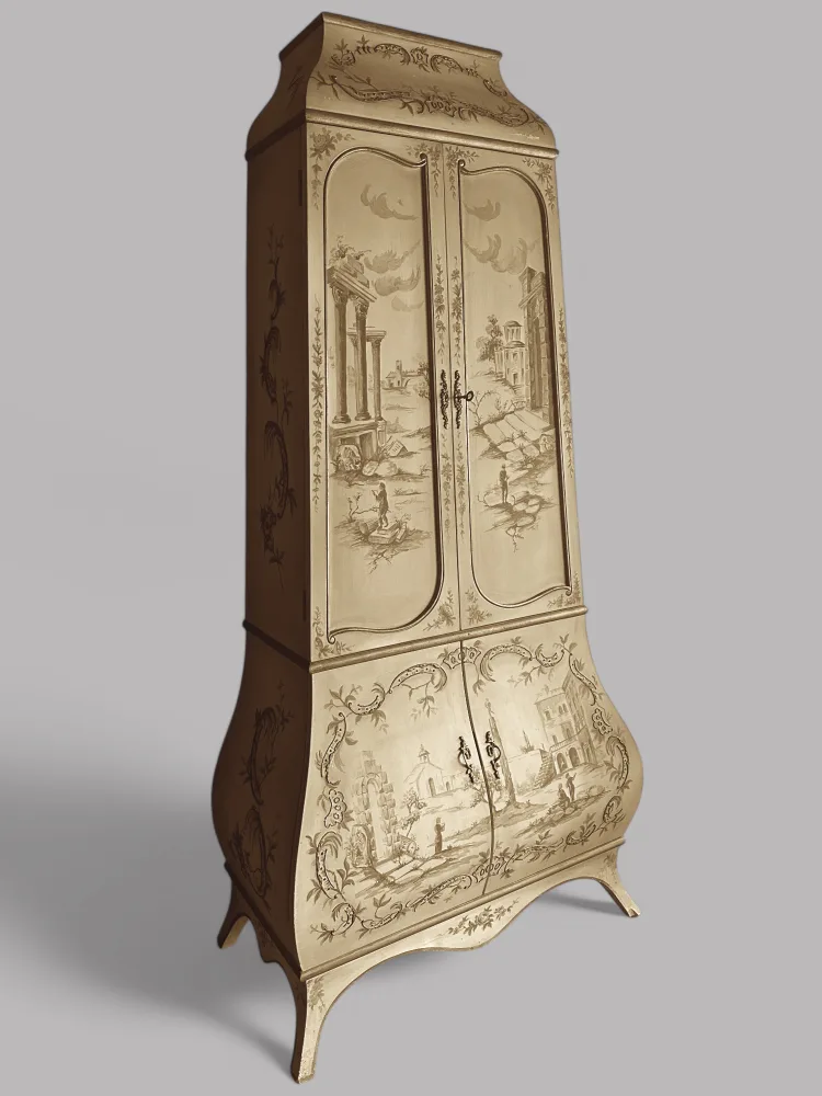 Free Delivery Painted Italian Style Display Cabinet image indicator(2)