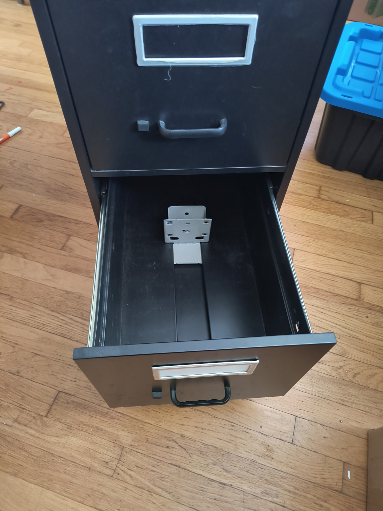 Staples Black Filing Cabinet - photo 3