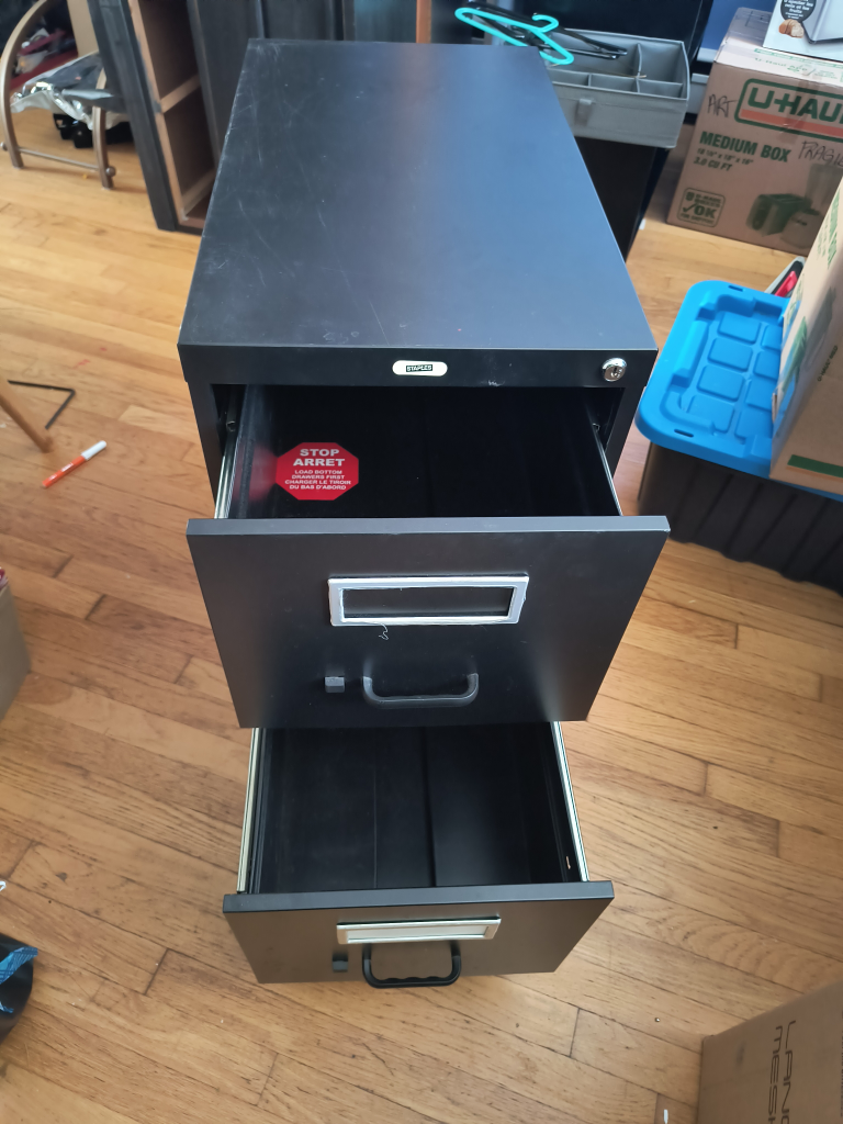 Staples Black Filing Cabinet - photo 4