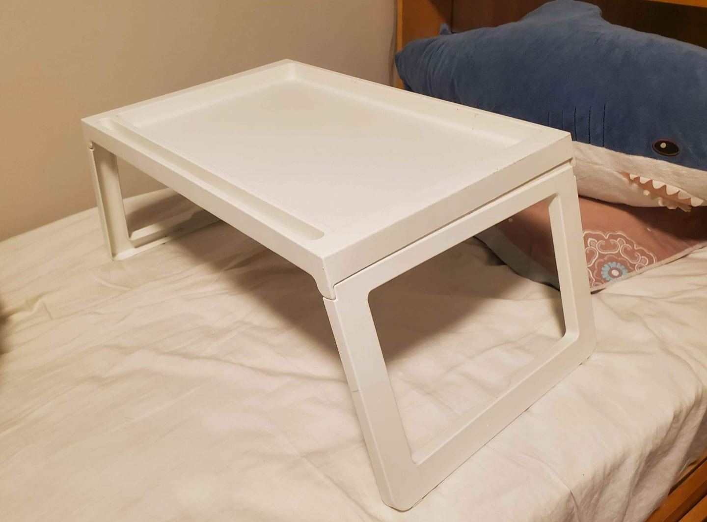 White Foldable Laptop Bed Table