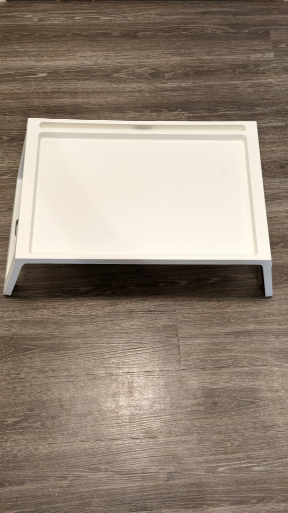 White Foldable Laptop Bed Table - photo 3