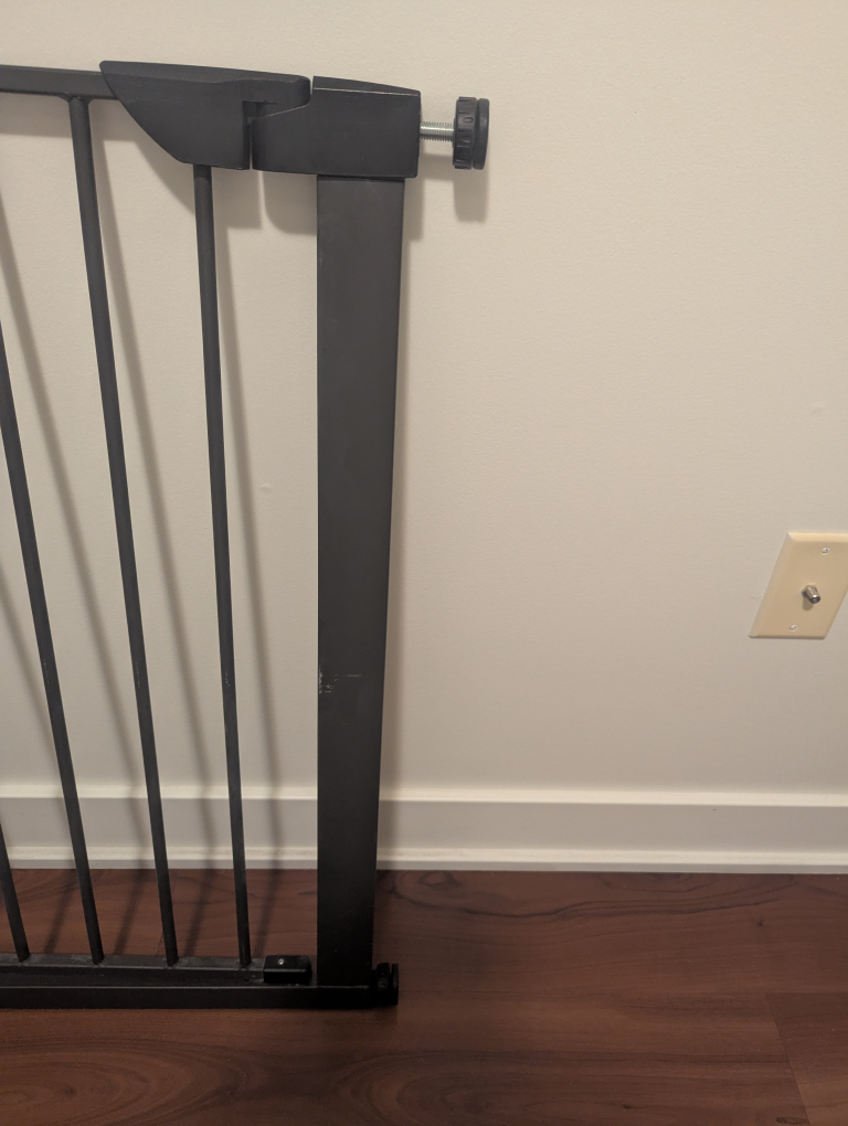 Baby or Dog Safety Gate, Black - photo 2