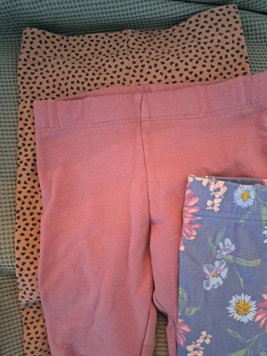 5 Pairs of Leggings-4T with Fleece lining image indicator(3)