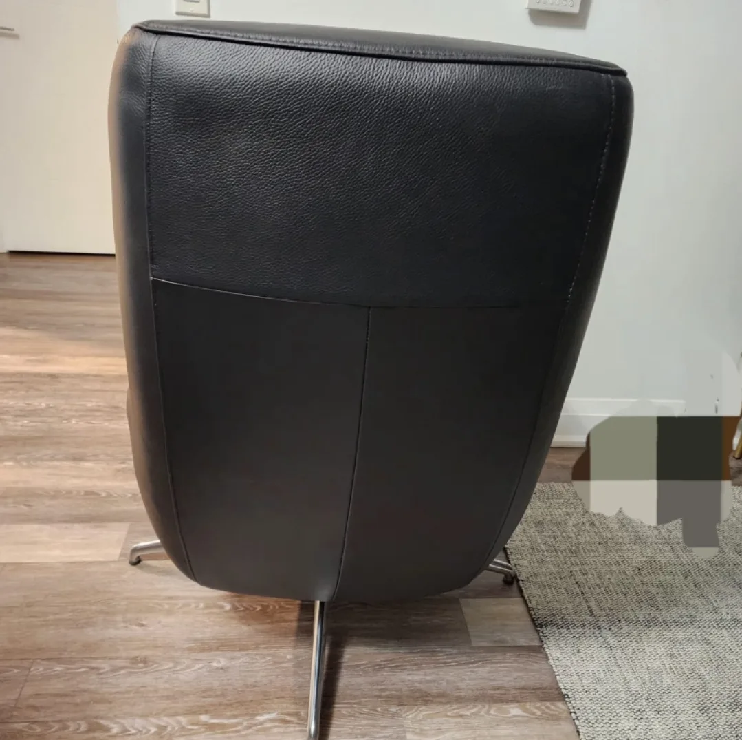 Slightly used  black Italian leather Sofa retails for $2100 thumbnail