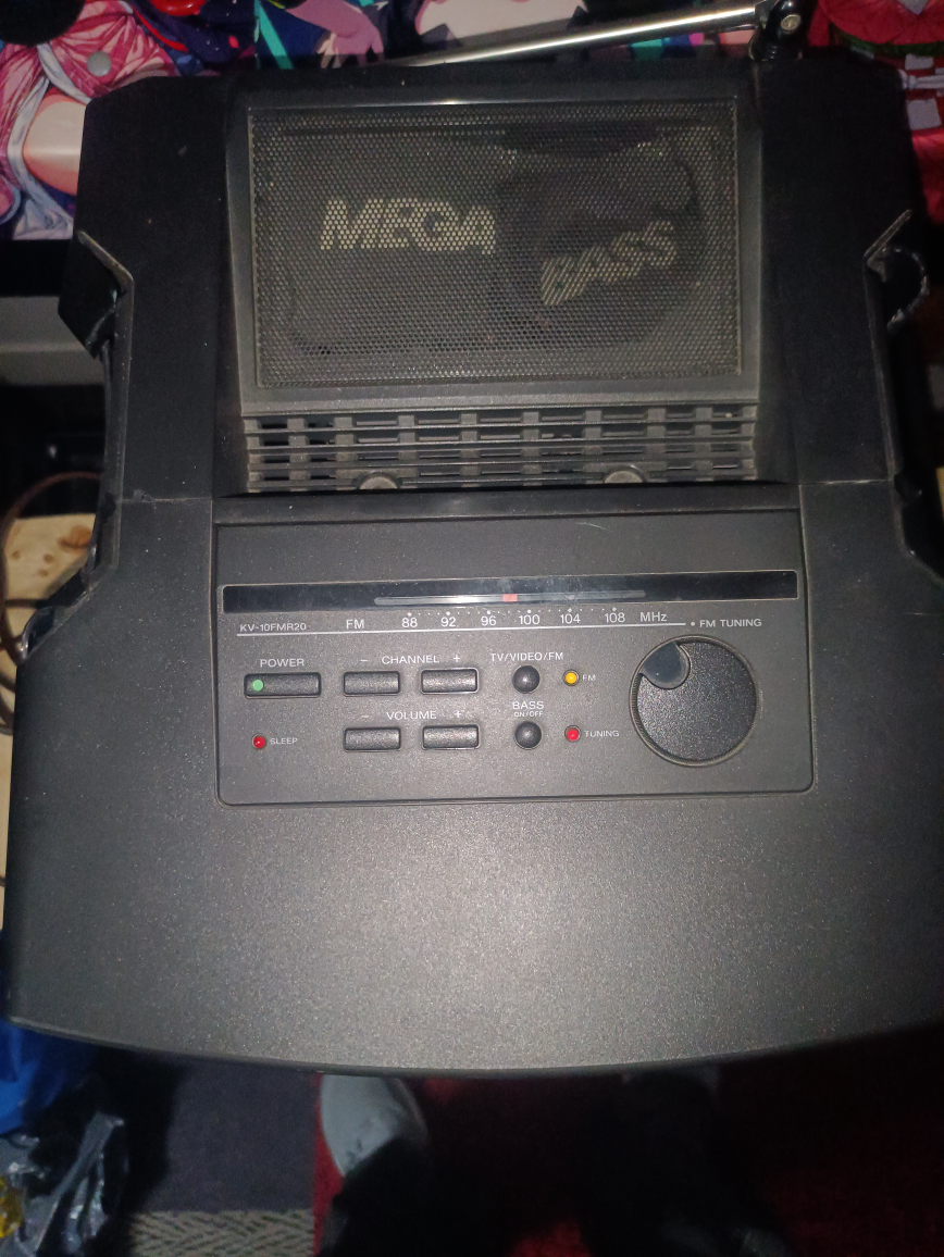 sony trinitron megabass 10 inch crt tv with damaged shell Works - photo 4
