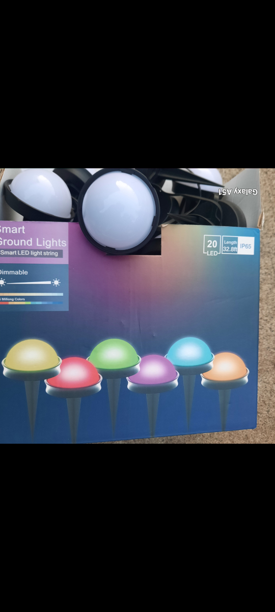 Smart Ground Lights - 20 LED String, 32.8ft