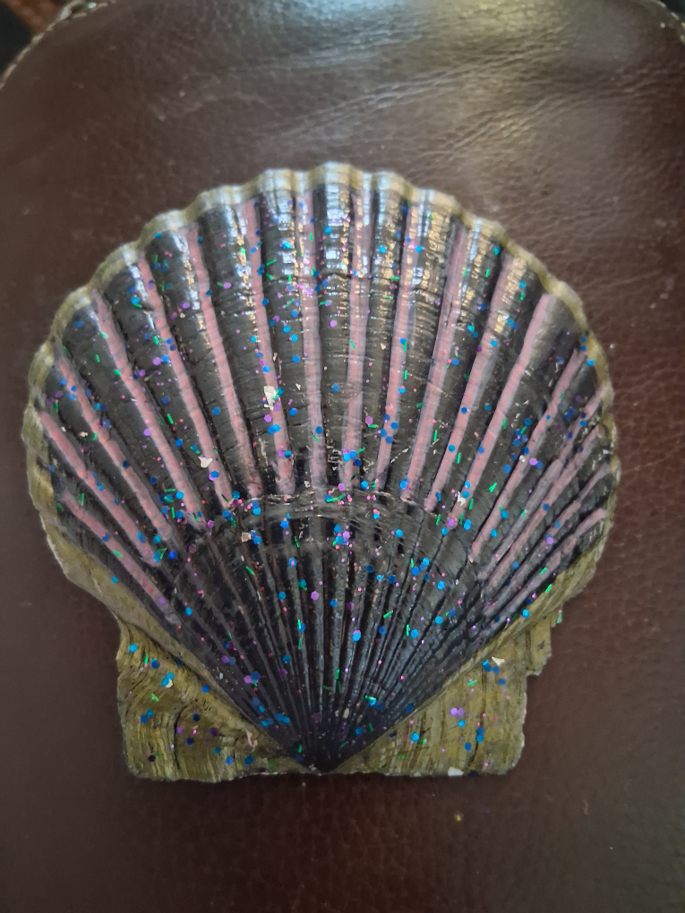 Hand Painted Seashell Trinket Dish - photo 3