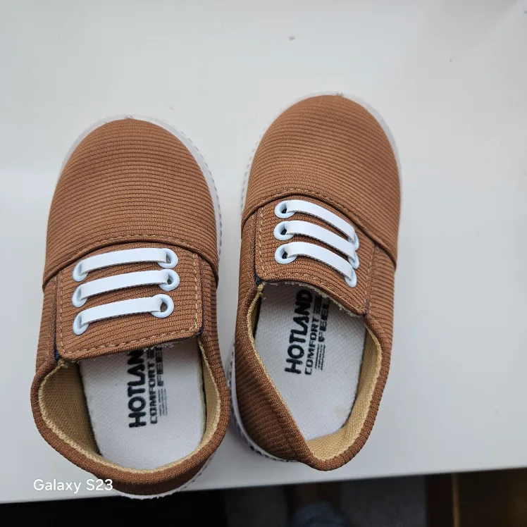 Hotland Comfort Feel Brown Toddler Shoes - Size 19 thumbnail