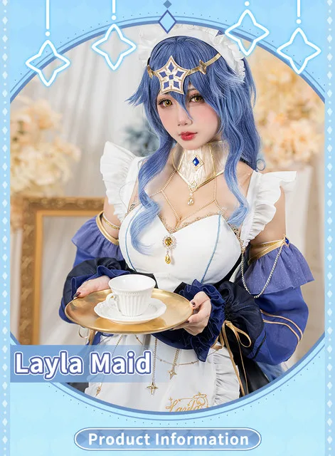 Layla Maid Cosplay Costume - UWOWO thumbnail