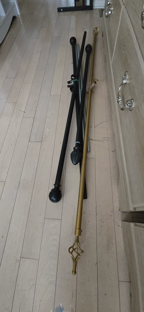 Curtain Rods - Black & Gold thumbnail