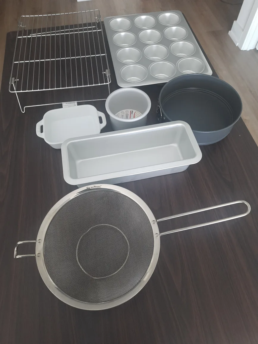 Variety of Baking Pans and Rack