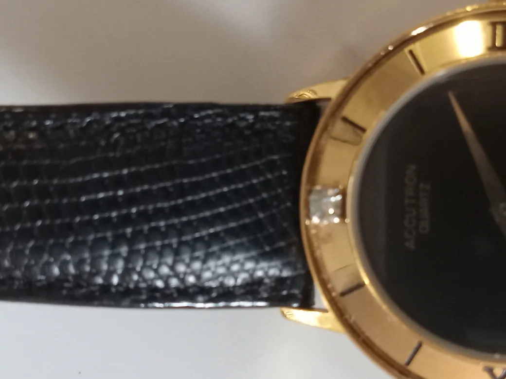 Accutron Quartz Gold & Black Watch image indicator(7)