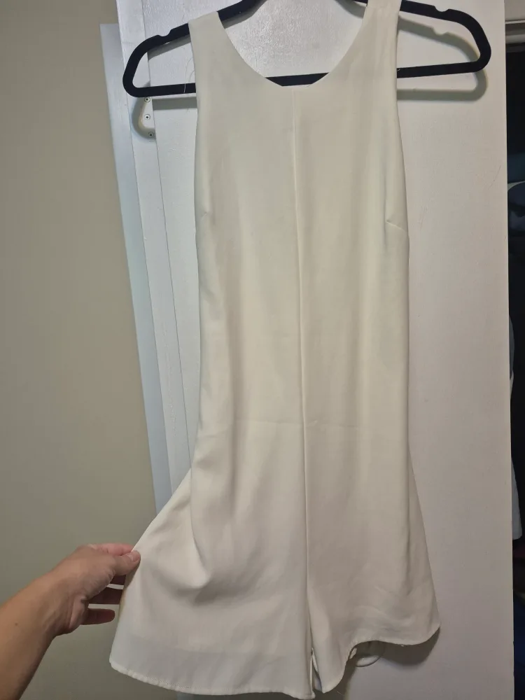 Zara White Romper - Size Small thumbnail