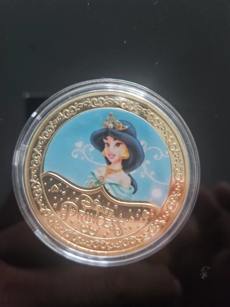 Disney Princess Gold Plated Coins 5 pcs image indicator(5)