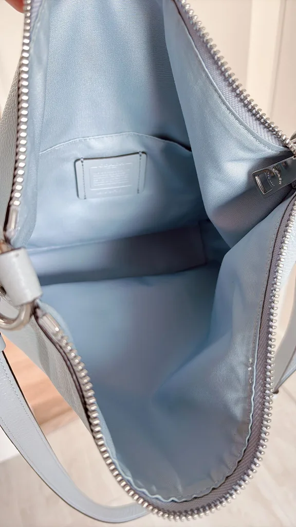 Coach Leather Shoulder/ Cross BodyBag - Light Blue image indicator(3)