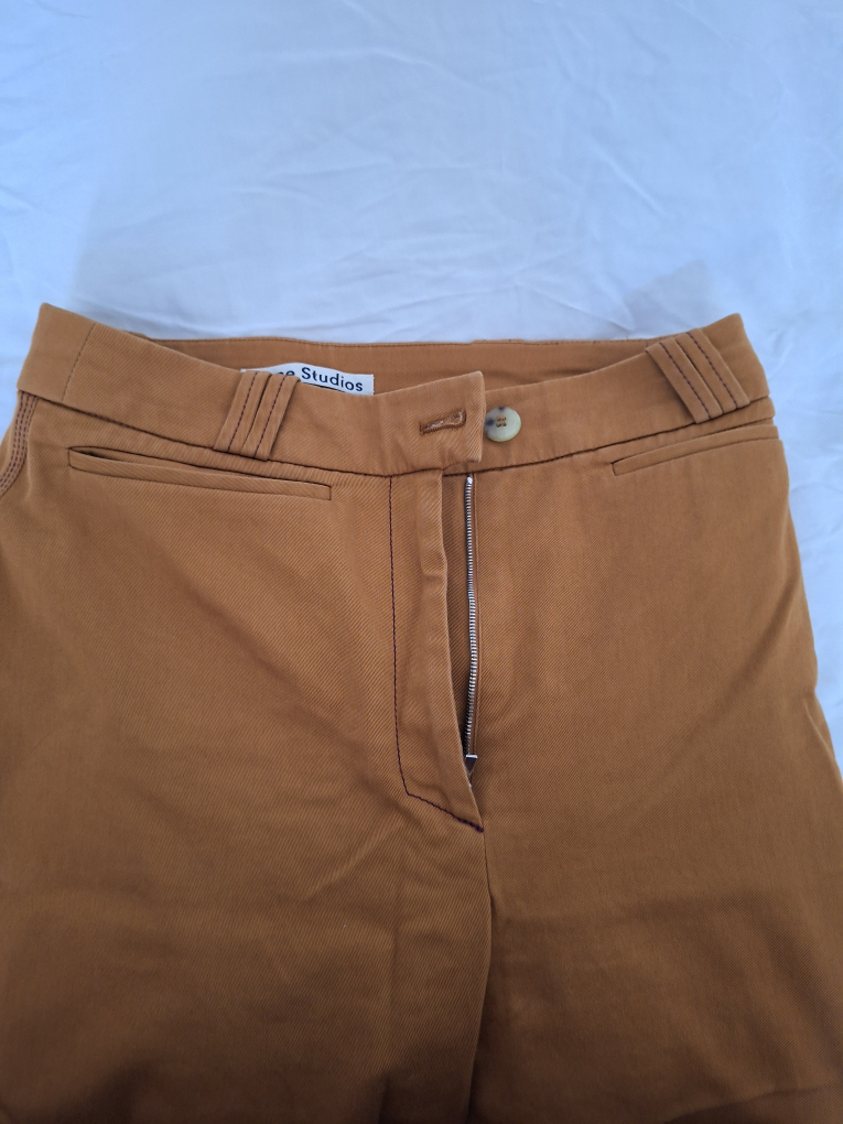 Acne Studios Tiffan Lt C SS18 Brown Pants - photo 4
