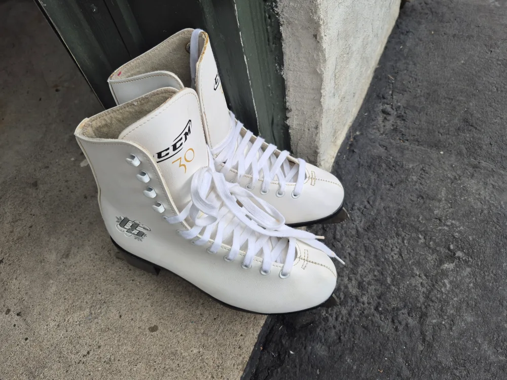 White Figure Skates - Size 5 thumbnail