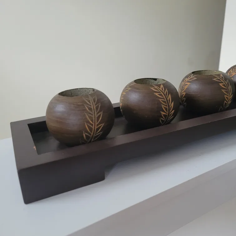 Wooden Candles Holder image indicator(2)