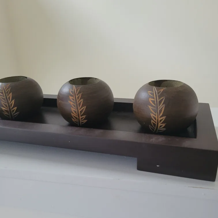 Wooden Candles Holder image indicator(6)