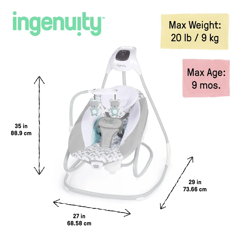 Ingenuity 2-in-1 Baby Swing & Rocker image indicator(7)