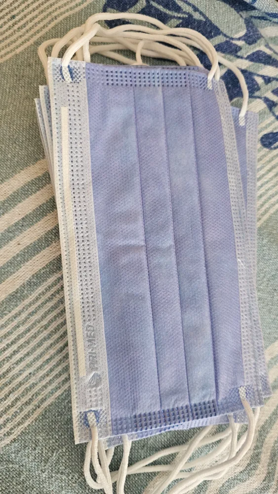 9 masks from a 10 package Pri-Med Face Masks - Blue thumbnail