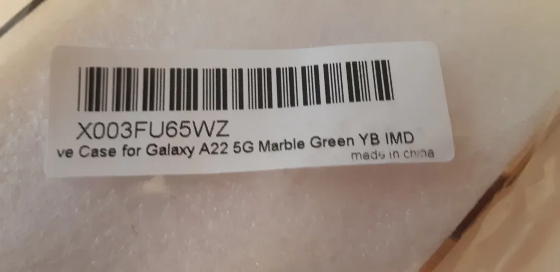 Galaxy A22 5G Phone Case - Marble Green & Owl Design image indicator(2)