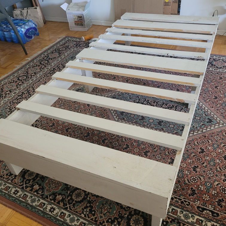 Wooden Bed Frame - White
