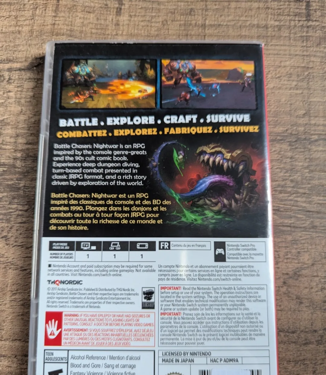 Nintendo Switch Battle Chasers Nightwar image indicator(2)