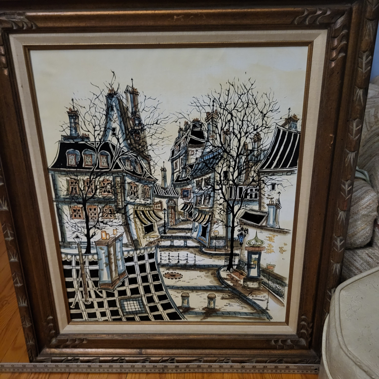 Framed Art: Paris Street Scene 33 x 27 - photo 2