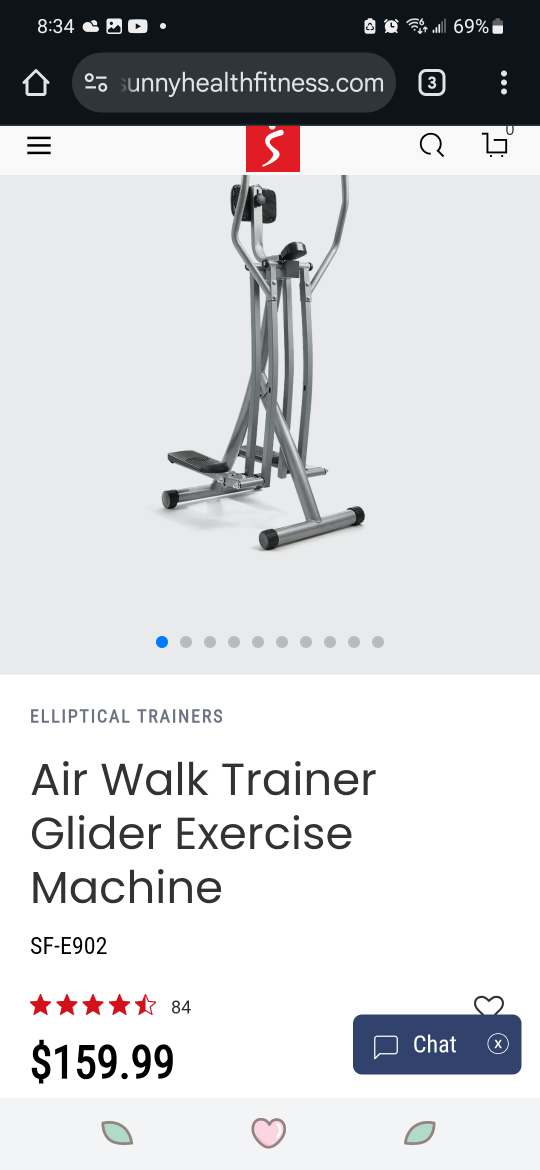Sunny Health & Fitness Air Walk Trainer