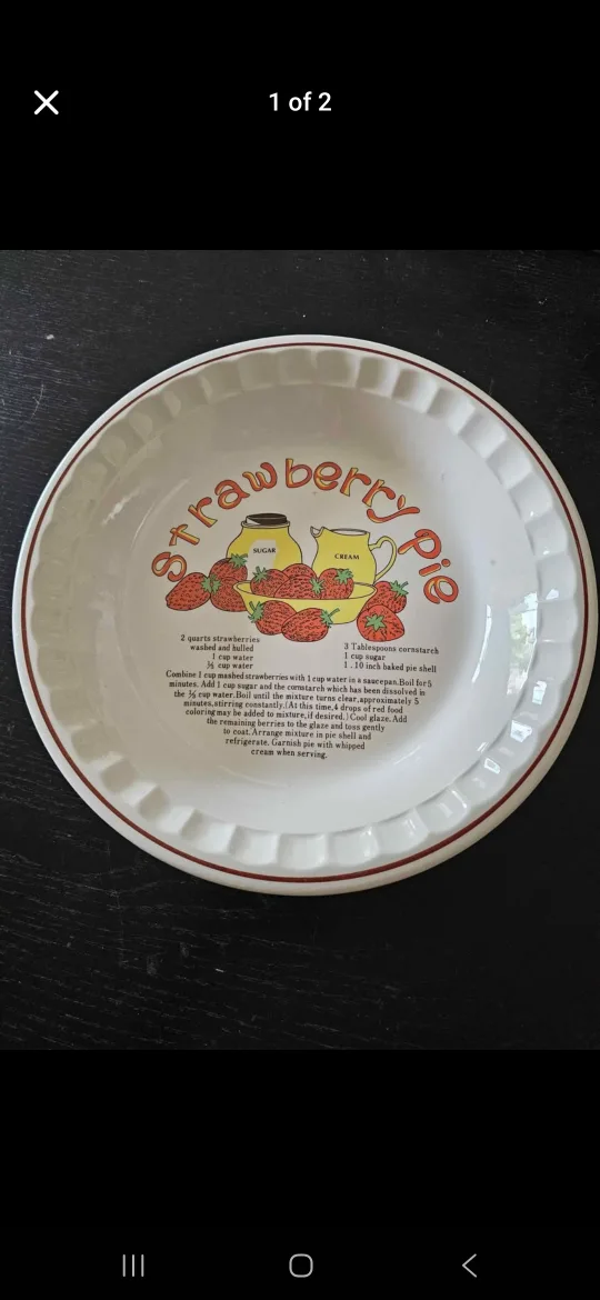 Vintage Pie Plate Dishes Set (3) image indicator(2)