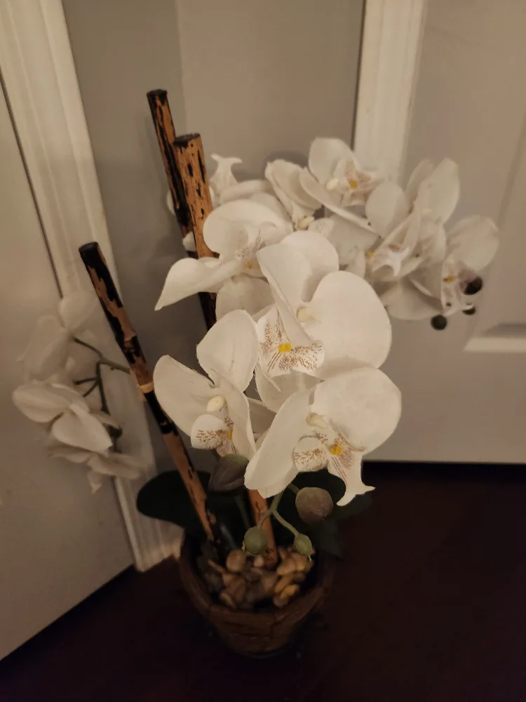 Artificial White Orchid Plant thumbnail