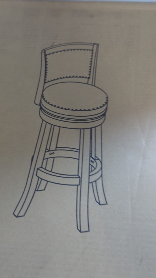 Boraam Bristol Swivel Barstool - Cappuccino - photo 2