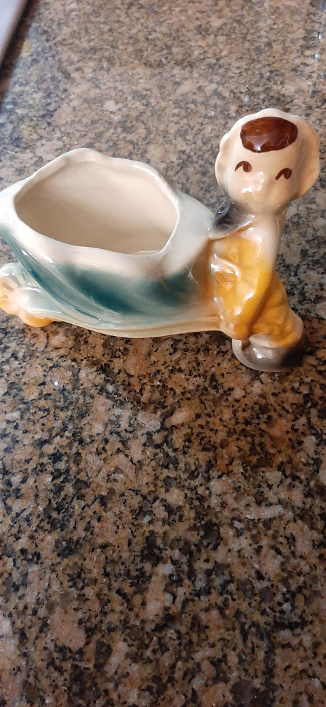 Vintage Mini Elf Ceramic Planter