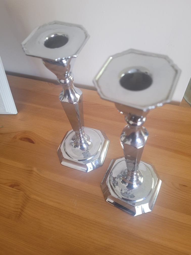 Pair of W.R.D. Canada 925 Candlestick Holders - photo 4