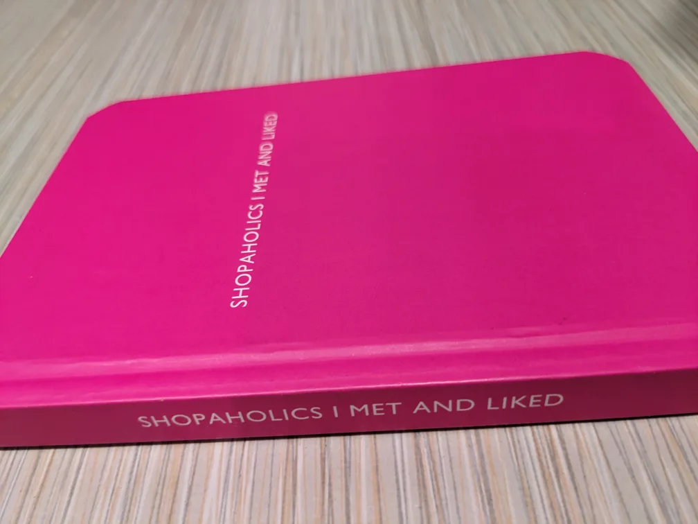 SHOPAHOLICS I MET AND LIKED Pink Notebook image indicator(3)