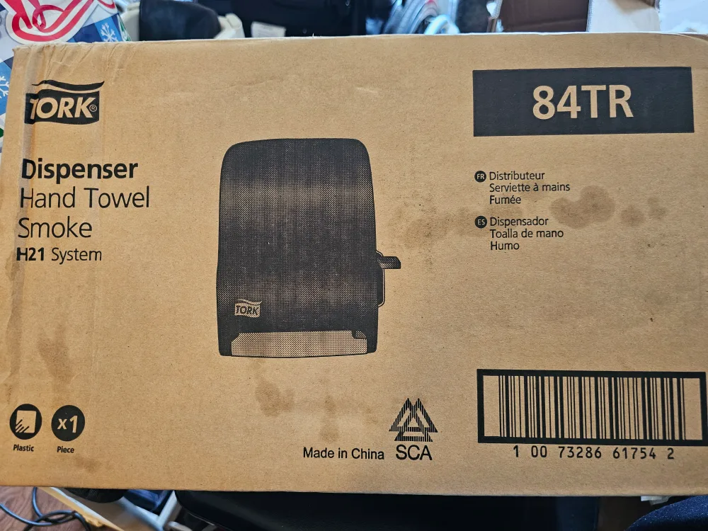 New Tork 84TR Hand Towel Dispenser - Smoke