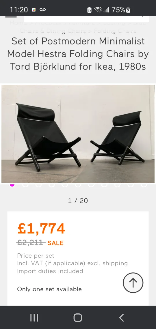 Hestra Folding Chair by Tord Bjorklund image indicator(5)