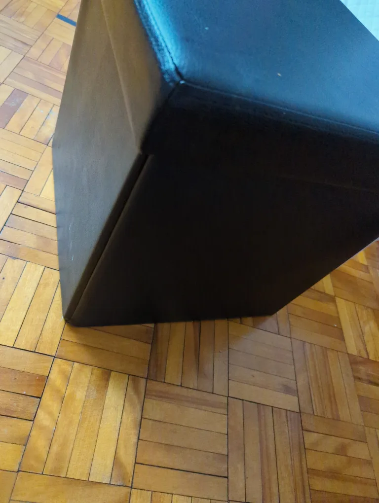 Black Storage Ottoman thumbnail