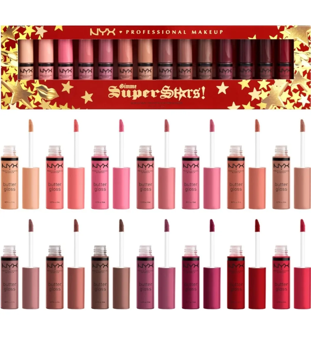 BNIB- NYX Gimme Super Stars! Butter Gloss Vault image indicator(2)