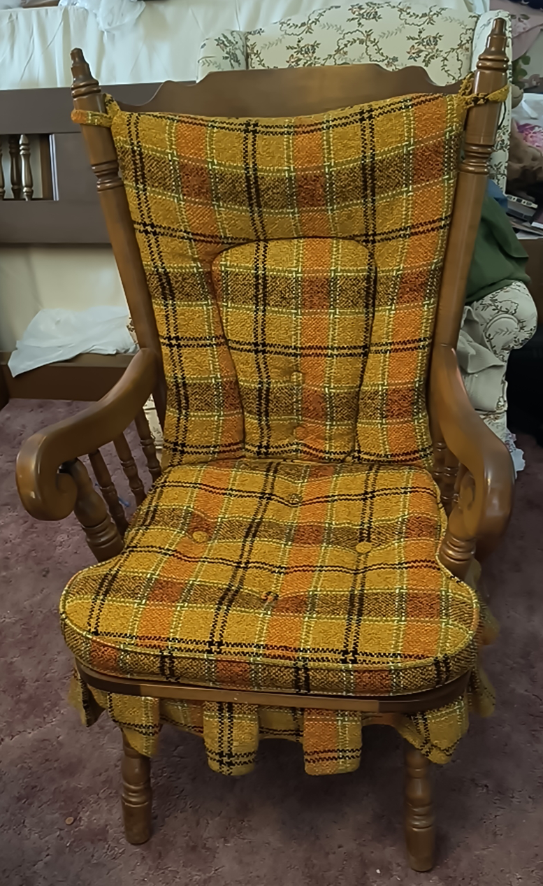 Maple Platform Rocking Chair with Cushions