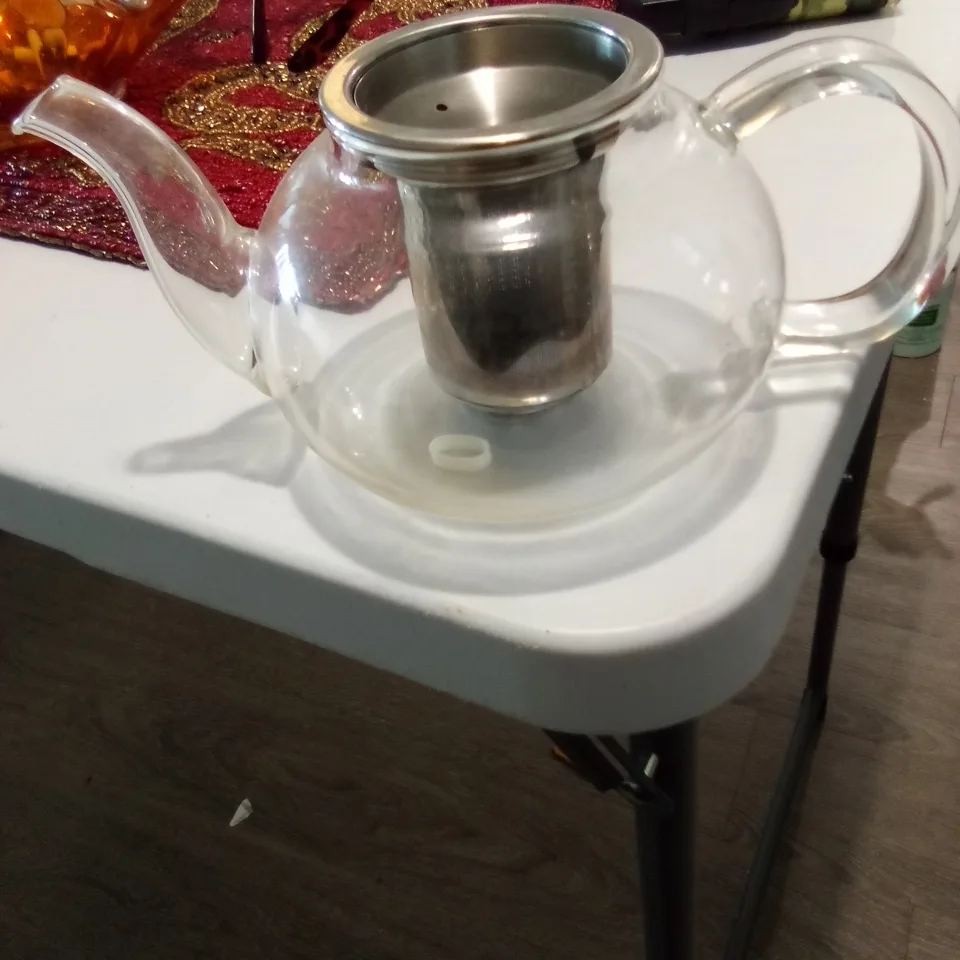 Glass Teapot with Stainless Steel Infuser