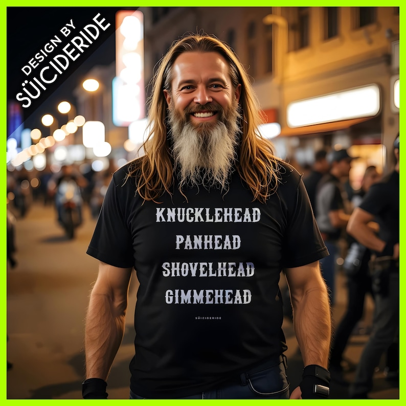 NEW LARGE MENS Motorcycle T-shirt Knucklehead Panhead Shovelhead